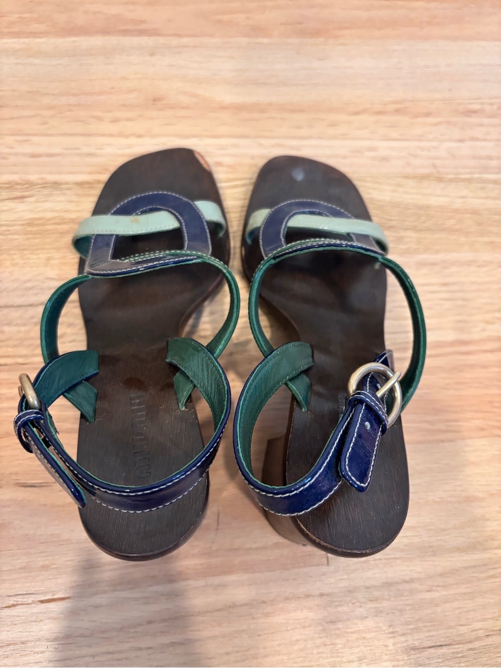 Vintage Miu Miu Arlecchino sandals in multicolored patent leather size 35.5 - Picture 4 of 10